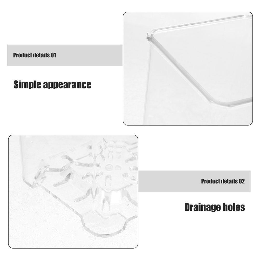 4Pcs Orchid Flower Pots Transparent Acrylic Planters Clear Orchid Pots Drainage Ventilation for Healthy Root Growth