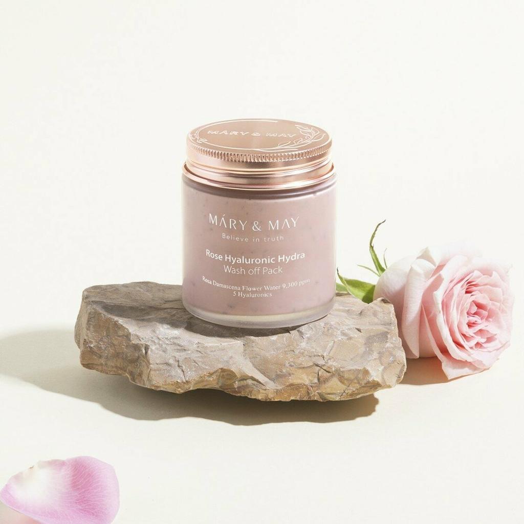 Mary&May Rose Hyaluronic Hydra Wash Off Pack 125g