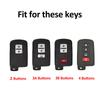 2 3 4 Buttons Silver Edge TPU for Toyota Camry RAV4 Avalon Auris Car Shell Fob Keyless Holder Smart Key Cover Case Bag Holder Protector