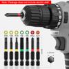 13Pcs Mini Damaged Bolts Remover Tool Steel Broken Speed Out Damaged Screw Extractor Drill Bit Screw Extractor Set For