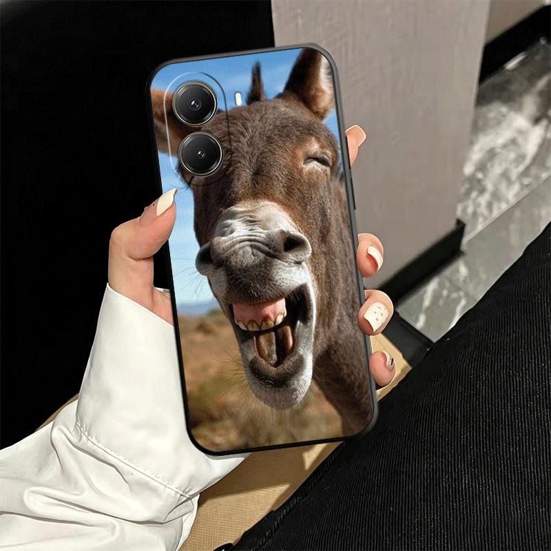 Funny Donkey Animal Soft Phone Case for Xiaomi Poco X5 X6 X7 X8 Pro Max X3 F7 F8 Ultra M8 M7 M6 M5 Redmi 15 15C 14C 13C 12C X4 F