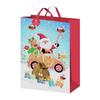 Giftmaker Cute Santa & Friends Woven Christmas Gift Bag