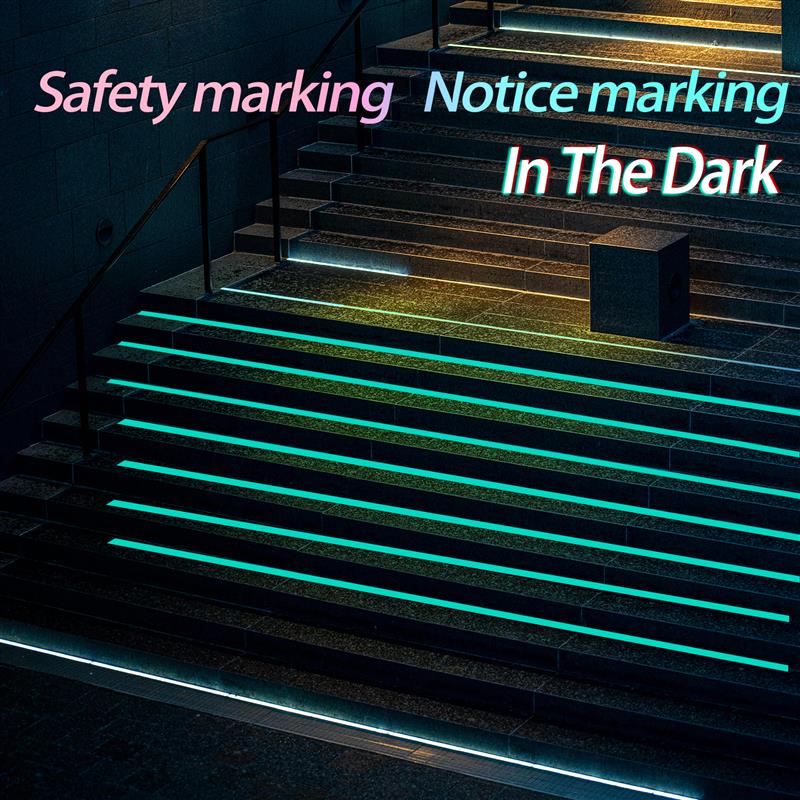 3/M Ruban Lumineux Auto-adhésif Stickers Lumineux Vision Nocturne DIY Décoration Maison Avertissement Fluorescent Rubans de Sécurité Pour Fête