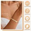 Personalized Engrave ID Name Bracelet Stainless Steel Wrist Chain Customized Jewelry for Women Girlfriend Family Gift