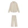Women's Autumn Linen Blend Shirt & Pant Set