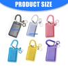 Pack of 4pcs Star Shaped Keychain Card Pocket Secure Lock Lightweight Portable Multiple Colors Plastic Construction
