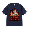 Steve‘s Lava Chicken Jockey Funny Meme T Shirts Men Women Fashion Humor Cotton T-shirts Vintage Oversized Short Sleeve Tops Tees
