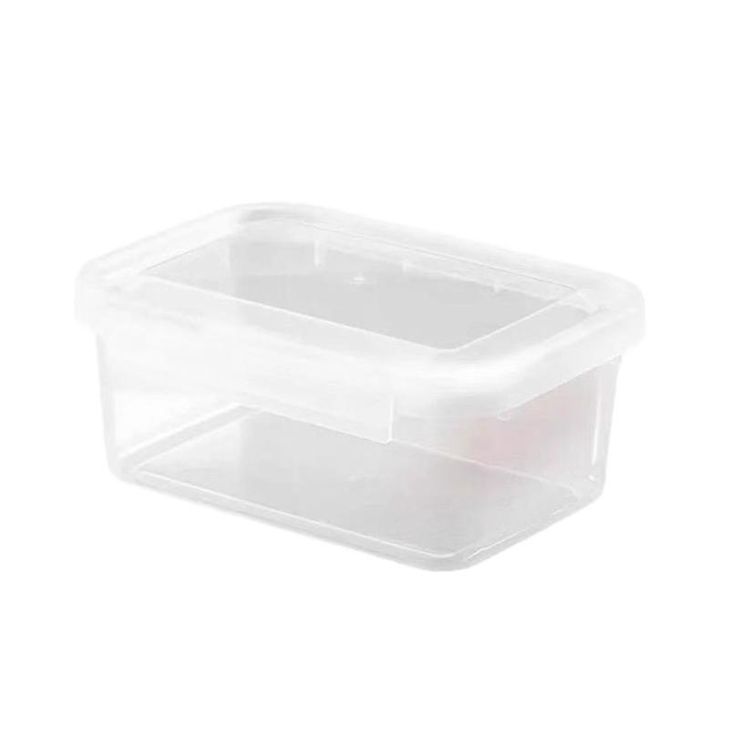 Kitchen Refrigerator Sealed Rectangular Refrigerator Storage Box With Lid Plastic Crisper Microwave-Heated Lunch Box Storage Box S