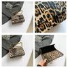 1 Pezzo Borsa a Tracolla Mini Flap Stampa Leopardo da Donna con Catena Metallica Vintage in Ecopelle con Zip Borsa a Spalla alla Moda Piccola Borsa a Mano per Donna