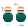 Fashion Statement Earrings Metal Round Geometric Earrings For Women Hanging Dangle Modern Jewelry Punk