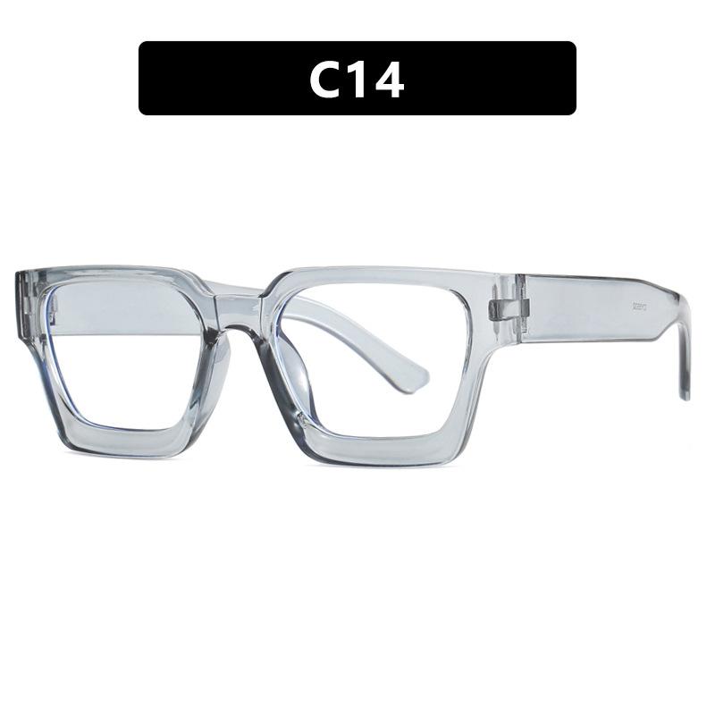 

Simple Retro Thick Frame Square Sunglasses Trendy Personalized Sunglasses Concave Shape Photo Sunglasses Women as shown