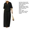 Women's 2 Piece Sets Casual Short Sleeve Lapel V Neck Top And Wide Leg Pants Summer Travel Vacation Lounge Outfits