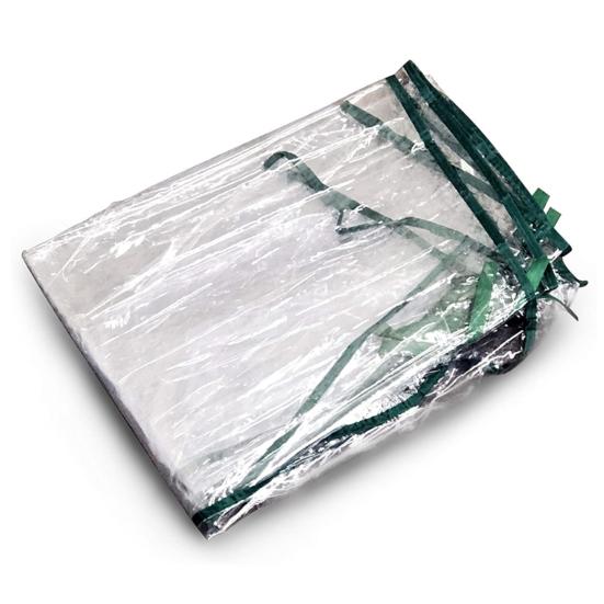 Klar PVC Drivhus-erstatningsdeksel med glidelåsdør Optimalt sollys Plantevekst Synlighet UV-bestandig drivhusfilm Hageutstyr