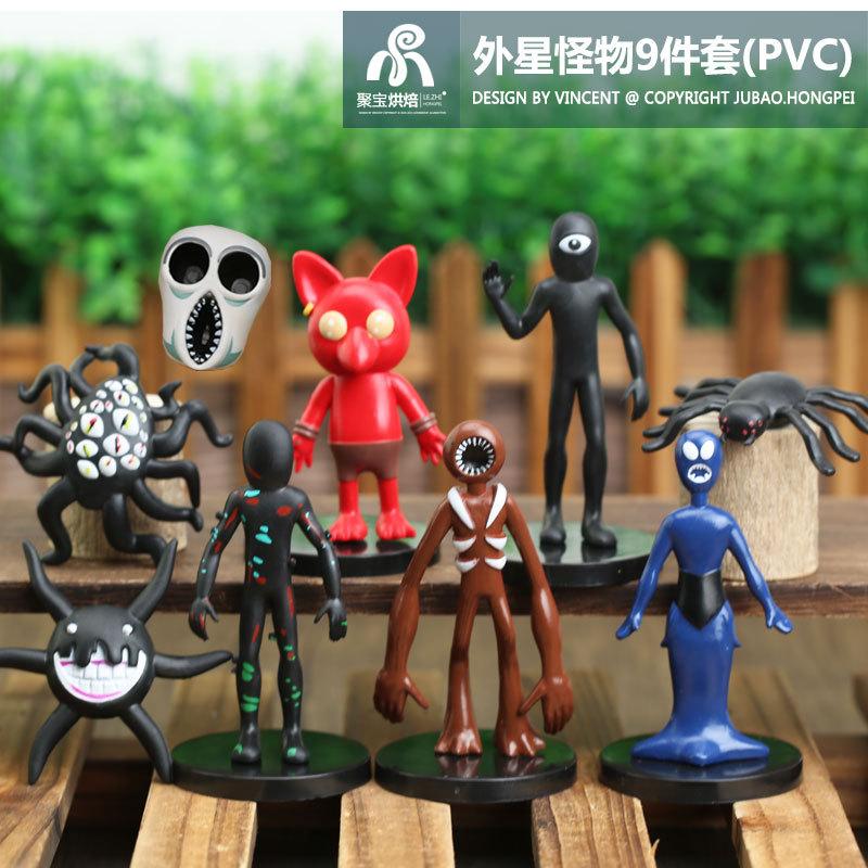 Discover Intime Unisex Jubao Roblox Doors Scary Horror Activity Action Figures 9 Pcs Pvc Monster Figurines Desktop Decor Collectibles Designed For Activity Fans