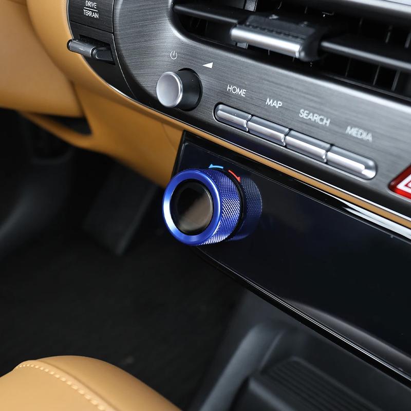 Air Conditioning Ring Decorative Cover For Tuning Hyundai Palisade LX3 2025 2026 Aluminum Red Blue Black Interior Accessories