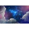 Cosmic Galaxy Cloud Wall Mural Starry Nebula Sky Wallpaper for Living Room Decor