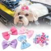 20pcs Elastic Band Pet Pearl Hair Ties Polka Dot Pattern Dog Bow Hair Bands  Daily Decoration