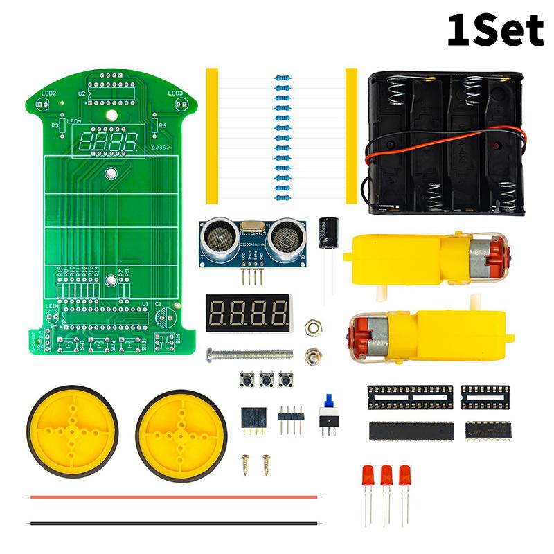 

DIY Set for Ultrasonic Sensing Car; LED Display Programming and Soldering Practice Tool Kit