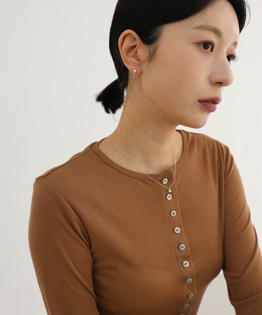 Febor Tulip Pearl Earring_Silver