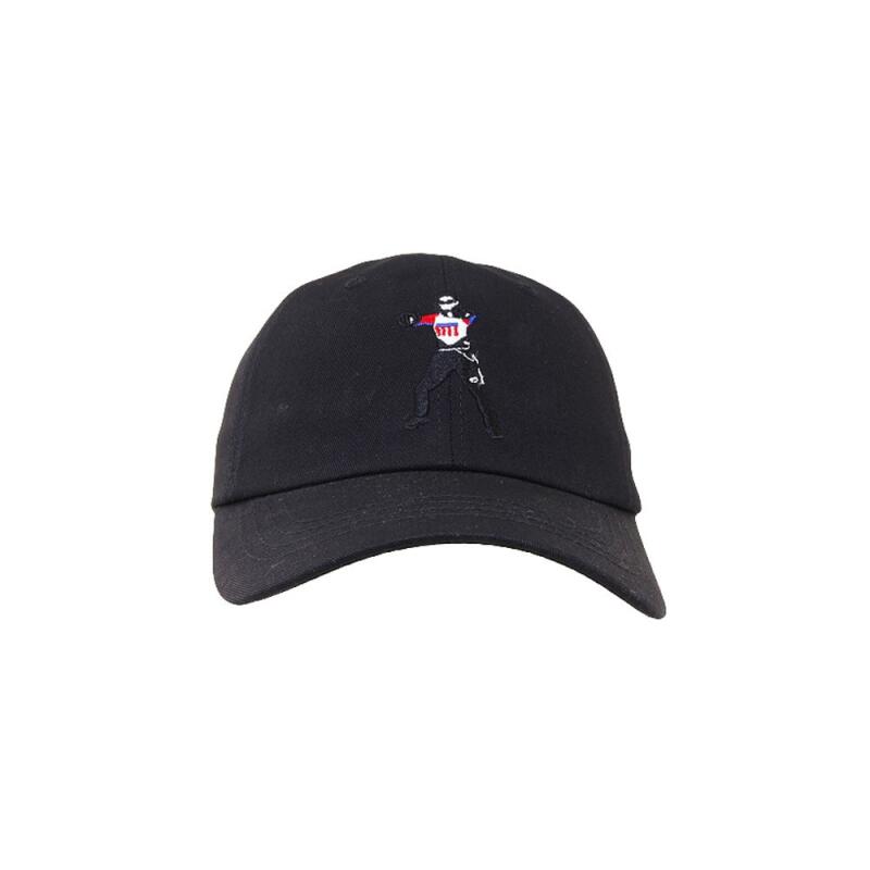 

4-color hexagonal embroidered ball cap for men and women black