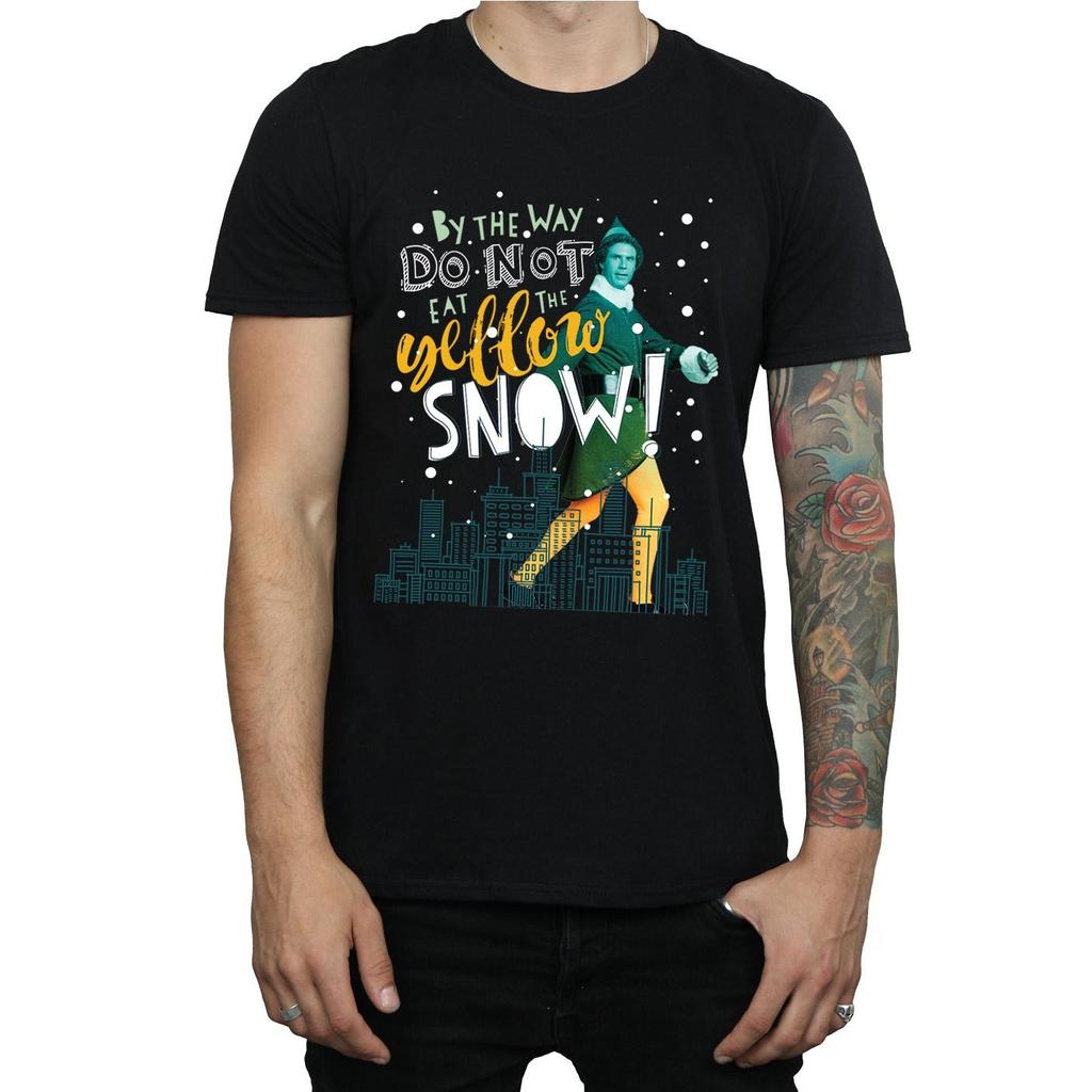 Elf Mens Yellow Snow T-Shirt