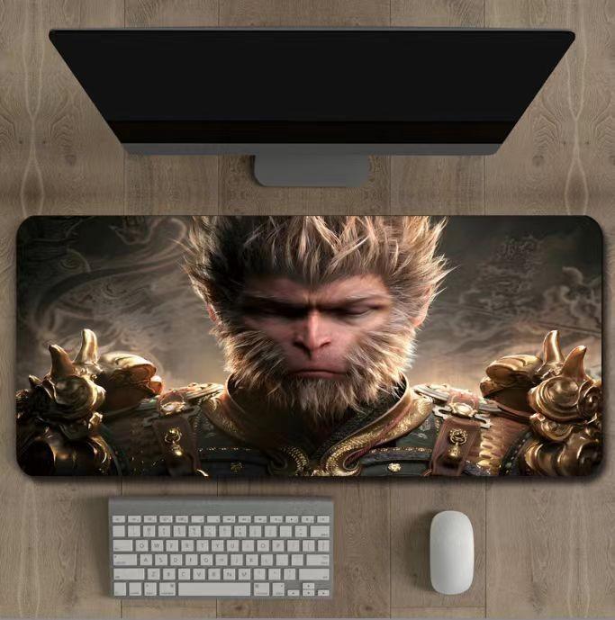 Изысканный игровой коврик для мыши Black Myth Wukong с величественным дизайном Черного Укуна для непревзойденного игрового опыта Style A