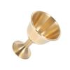 Retro Brass Temple Chalice Elegant Goblet for Ceremony Buddhist Decoration Solemn Grand Household Cups Luxury Brass Goblet