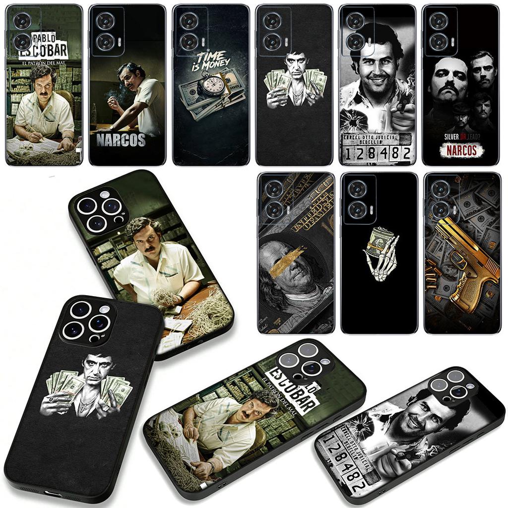 Narcos PABLO ESCOBAR Money Dollars Case for Motorola Moto Edge 70 60 Fusion 40 NEO Pro G Stylus G56 G96 G71 G73 G41 G42 G51 G52