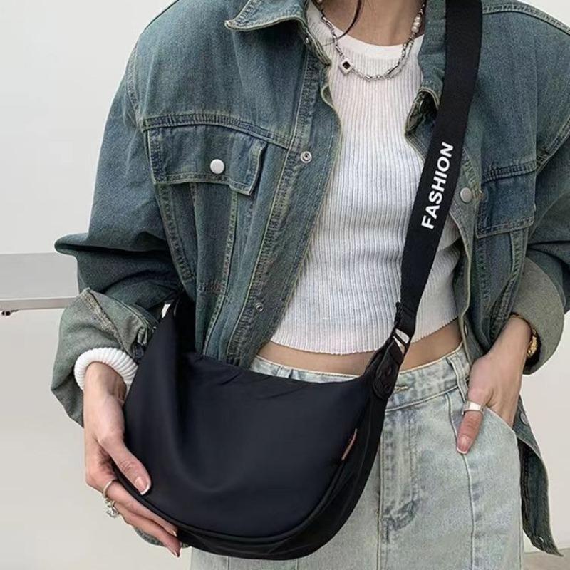 Torba na ramię o dużej pojemności w kształcie pierożka, Niszowa, codzienna i sportowa torba na jedno ramię dla kobiet