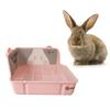 Corner Litter Pan Cage Potty Trainer Litter Box for Rabbit Plastic Material