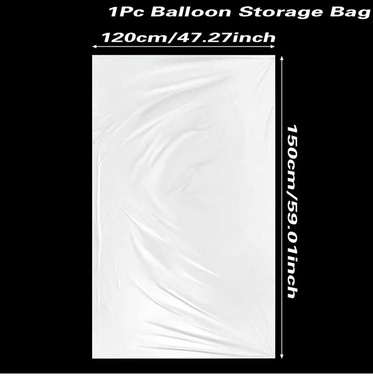 

1.5X1.2M сумка для хранения воздушных шаров, прозрачная сумка для транспортировки воздушных шаров, празднования дня рождения, инструментов, елки, утилизации, хранения, мешки as shown