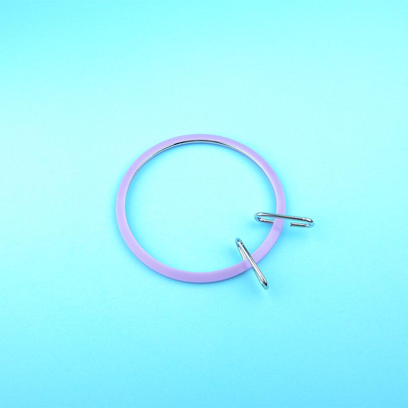 Adjustable Metal Head Embroidery Hoop for Cross Stitch Flowers - 7.25/5 Inches