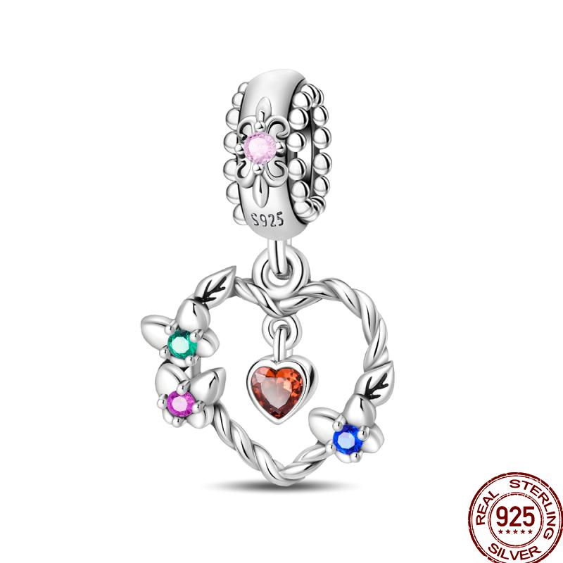 Kupferfeder Niedliches Haustier Tier Blume Perlen Anhänger Spacer Perlen Geeignet Passform Pan Original Armband Schmuck Geschenk