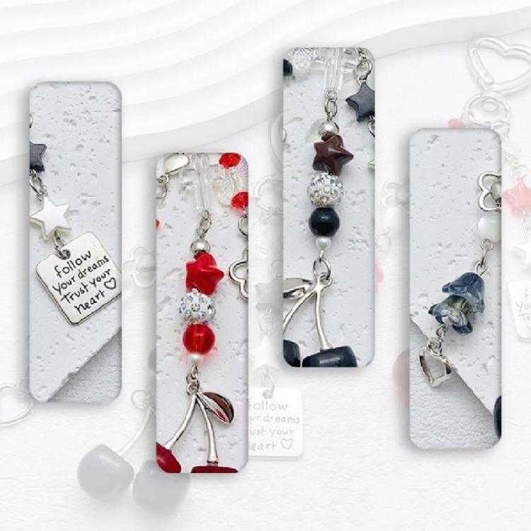 Modern Cherry Themed Keychain Accessory Crafted From Sturdy Materials Perfect For Adding Flair To Any Ensembles