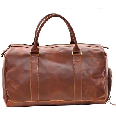 Velká Buffalo Kůže Zavazadlo Duffel Weekender Cestovní Na Jednu Noc Příruční Posilovna Výlet Duffel Taška Pro Muže