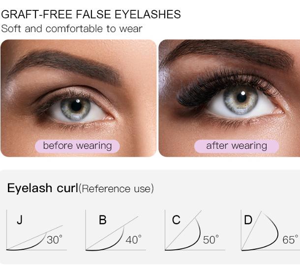 10 Paia Ciglia Finte Russian Strip Lashes Extension Finte Cils Naturel Extension Ciglia D Curl Strip Lashes Trucco Bellezza Ciglia magnetiche