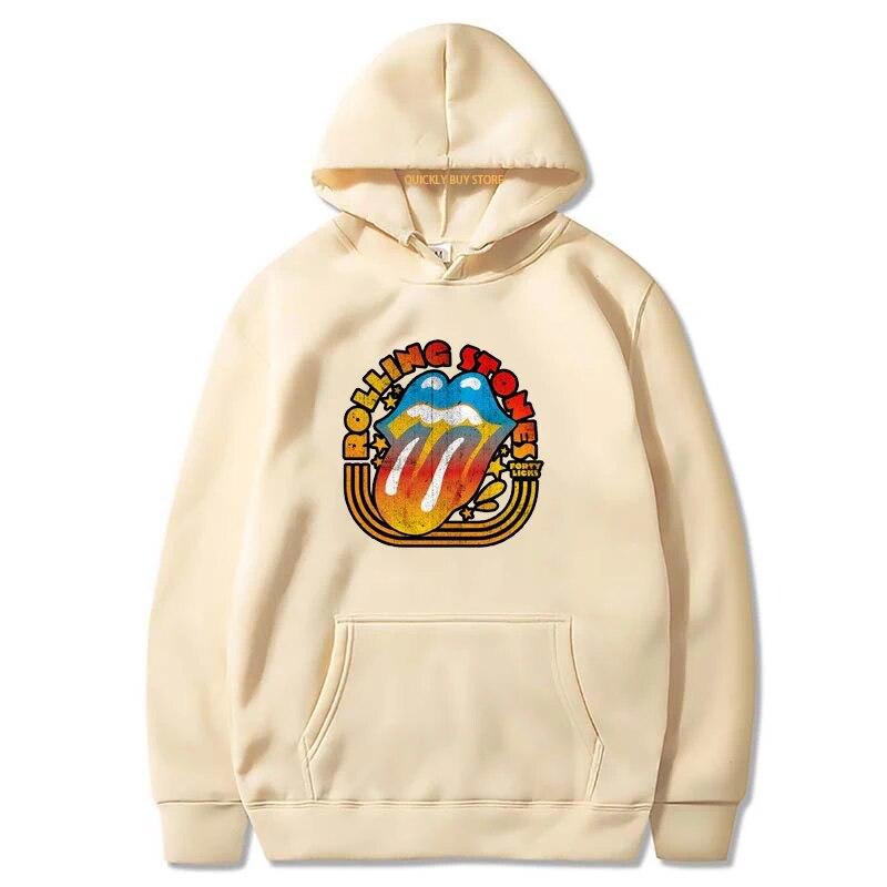 Rolling Stones Theme Essentials Mikina s kapucí s kapucí pro Unisex Mikina s kapucí Unisex oblečení Novinka v mikinách a mikinách Y2k Graphic