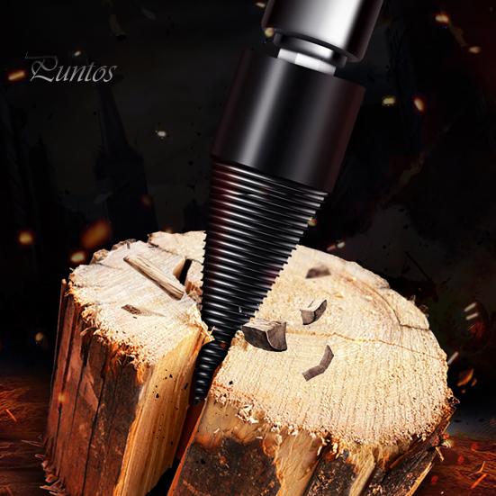 Splitter Drill Tool 324250mm Wood Bit Firewood Log With Hex Metal Bit Round Shank Handle Heavy Duty Electric Hammer Antislip