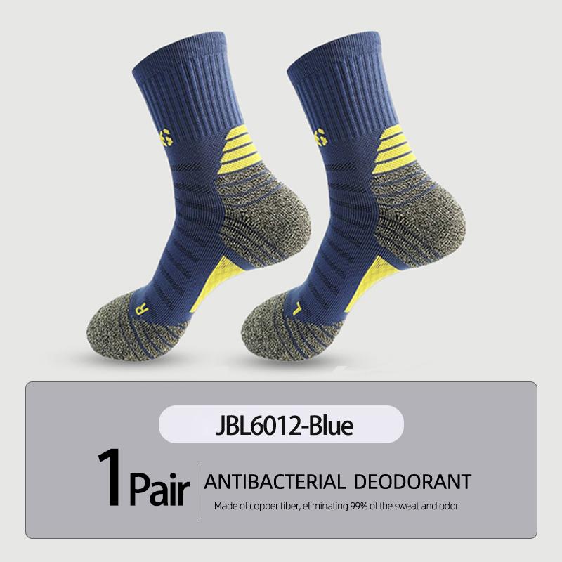 Nano Copper Deodorant Antibacterial Sports Socks for Men Compression MTB Cycling Bicycle Running Basketball Climbing Sock Summer