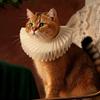 Shakespeare Detachable Neck Ruffled Pet Collar Elegan Chic Cat Collar Vintage Dog Ruff Collar Cosplay