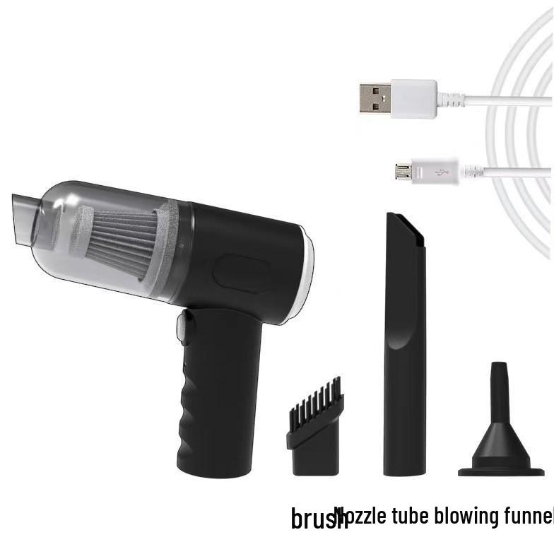 Dual-Function Wireless Handheld Vacuum & Blower for Car and Home - High Suction, Rechargeable.