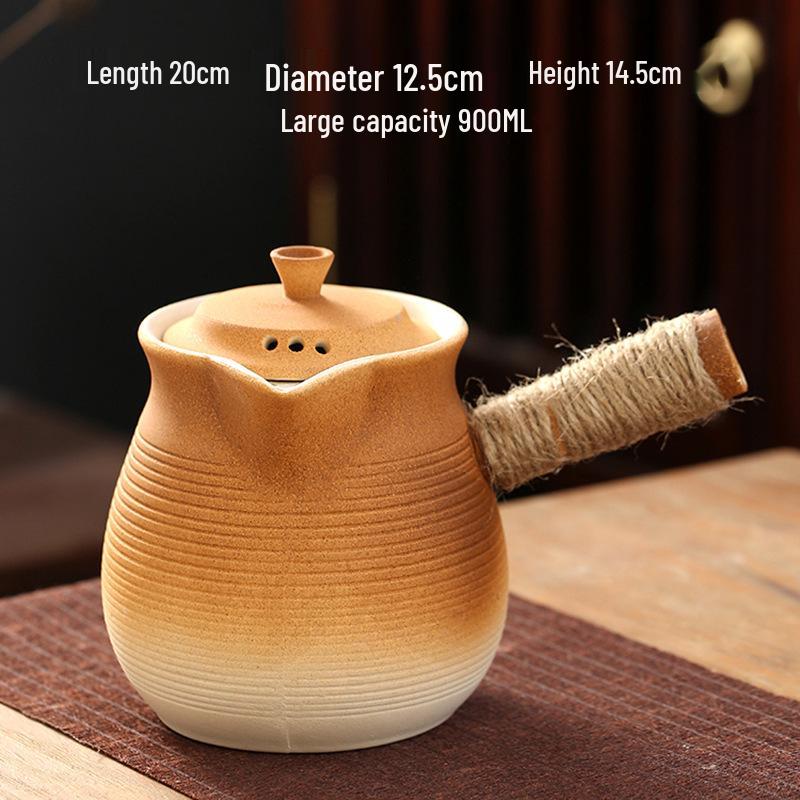 High-Temperature Resistant Ceramic Stove and Teapot Set for Outdoor Tea Brewing and Roasting