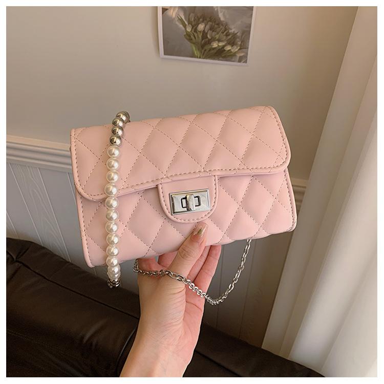 Rhombus Chain Crossbody Small Bag New Bag Women's High-end Fashion Versatile Small Square Bag