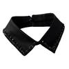 Japanese Style Fake Collar For Shirts Removable Rhinestones Decorated Polyester Fashion Accessory