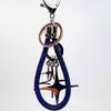 Stylish Star Keychain Decoration With Rhinestones Sturdy Rope Aloy for Elegant Designs In Your Daily Use Items