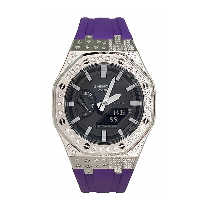 Casio Men Liquid Crystal/Analog Dual Display Series Black Watch GA-2100-1A