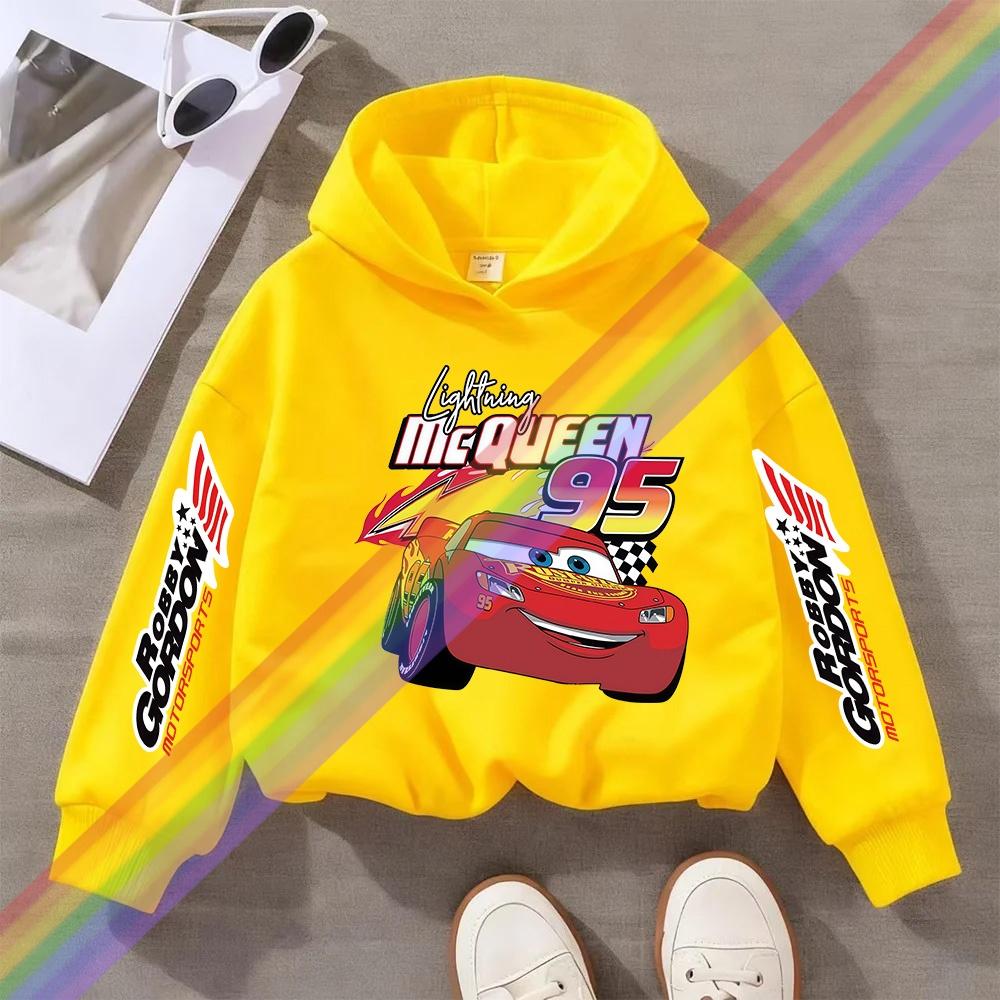 Children Hoodie Long Sleeve Car Print Spring Autumn Kid Boy Clothes Fashion Pullover