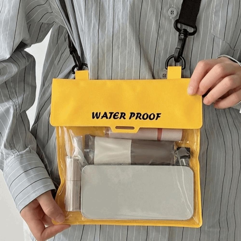 Large Capacity Waterproof Phone Case With Waist Strap Adjustable Drift Diving Bag Transparent Shoulder Bag