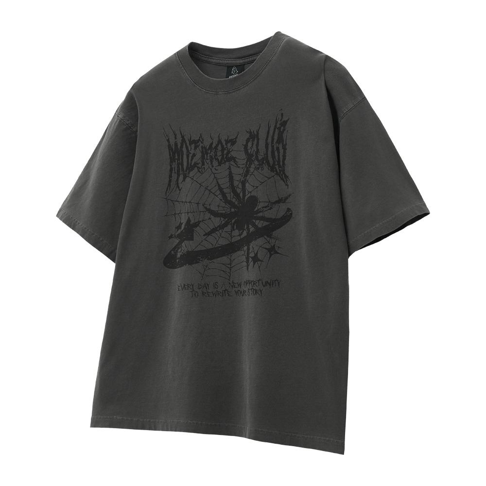 MOZMOZ [Set] Graphic Pigment Oversized Short Sleeve T-Shirt Part04