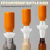 2pcs with No Waste Funnel Adapter Compatible with Soap Shampoo Universal Bottle Emptying Kit Reusable Liquid Transfer Connector